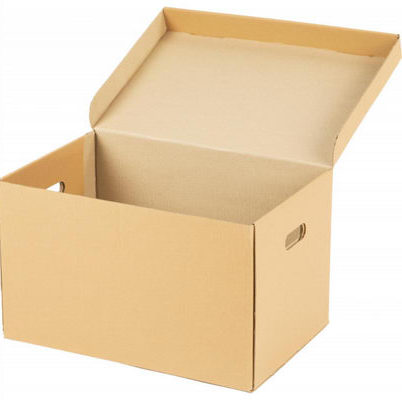 короб картонный с откидной крышкой